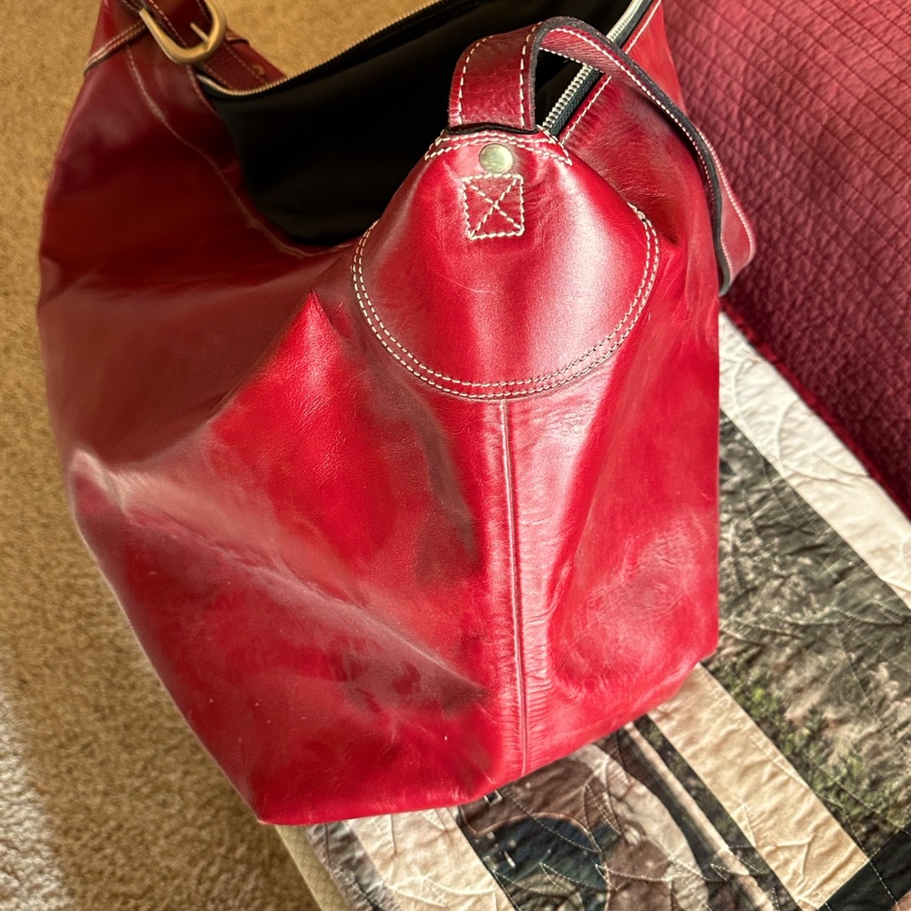J JILL genuine leather Carry-On bag
